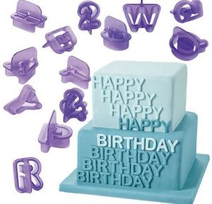 All Cutters: Cake Craft | Alphabet, Numbers & Symbols | Cutter Set | 40 Pieces