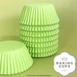 Cake Craft | 408 Cupcake Papers | Pastel Green | 200 Approx