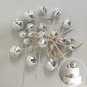 Disco | Deco Foam Ball Topper | 20 Pc Set