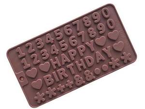 Silicone Mould | Happy Birthday | Numbers Mould