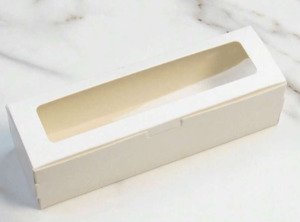 Display And Packaging: Macaron Box | White Window for 6 Macarons