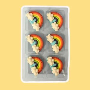 Edible Sugar Decorations | Rainbows| Pack of 6