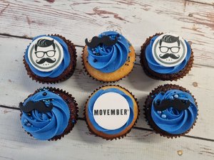 🧁 Movember Cupcakes – Supporting Men’s Health 💙