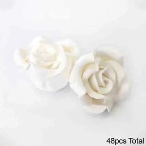 White: Edible Decorations | White Rose | Small | 4.5cm | Pick Up Only
