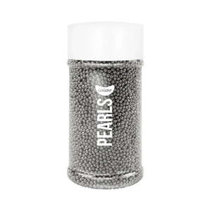 Everything Edible: Shiny Silver | 2mm | Sprinkles | Go Bake | 90g