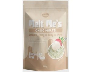 Choccy Melts | Melt Mes | White Choc | 200G | Go Bake