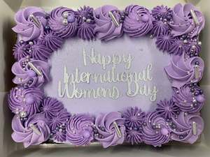 International Woman's Day Cake in a Box