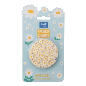 PME | Sprinkle Charms | White Daisies | 25g