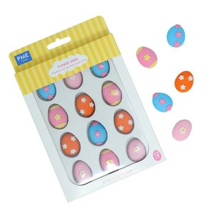 Edible Sugar Decorations | Flower Eggs | 12pc