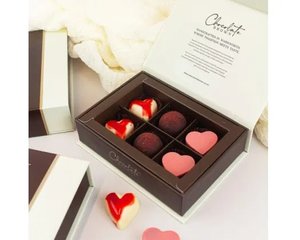 Chocolate Brown | Gift Boxed Chocolates 6pk | With Love
