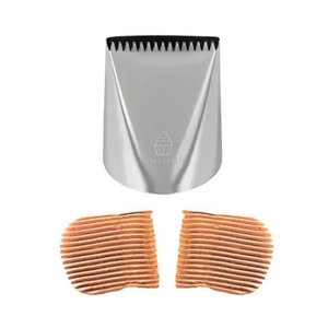 Cupcake Cake Decorating Supplies: Piping Tip | #789 | Jumbo Basketweave / Mocking | Cake Craft