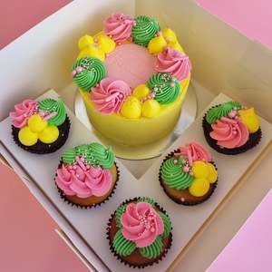 5” Celebration Cake + Cupcake Gift Box