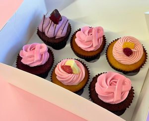 Pink Ribbon Cupcakes