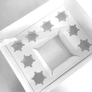 Cake Craft | Clear Lid Bento | 8-Hole Cupcake & Cake Box