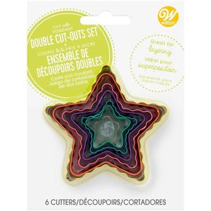 Decorating Equipment: Wilton | Star | Cut-Outs Set | Double Sided | 6 Pieces