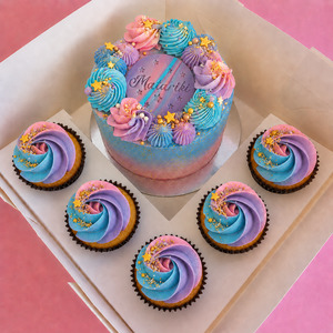 Sweet Treats: Matariki 5” Celebration Cake + Cupcake Gift Box