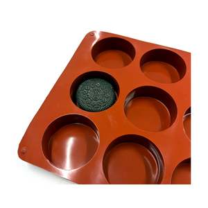 Featured: Round Chocolate Covered Cookie Silicone Mould | 12 Cavity