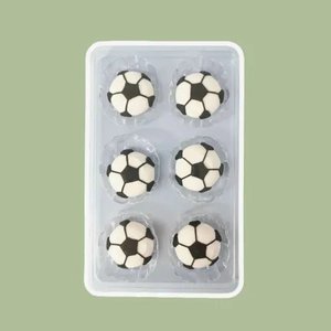 Cake & Cupcake | Sugar Decorations | Football | 6 pieces