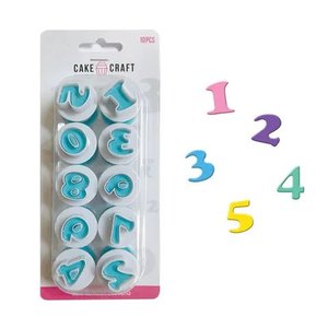 Cake Craft | Number Plunger Cutters | Set of 10