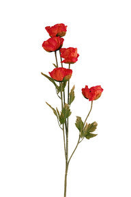 Home: Artificial Flower - Poppy Red