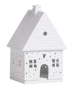 Home: Räder - Gingerbread Snowball - Porcelain Tealight House