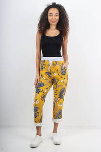Trousers - Denver - Mustard Paisley 14-18