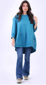 Fashion: Sweater - Harper Zip - Ocean Teal