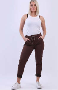 Fashion: Trousers - Riley Chocolate 14-18