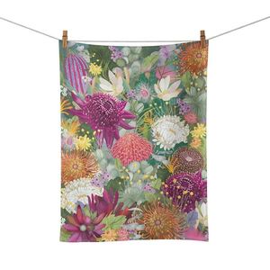 Tea Towels: Tea Towel - Bush Blooms