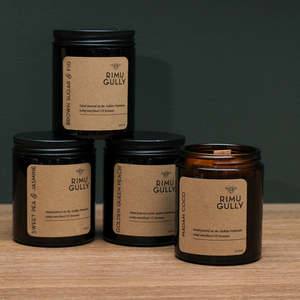 Candle - Amber Beeswax Candle Jar - Assorted Scents