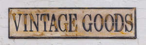 Signs: Sign - Vintage Goods