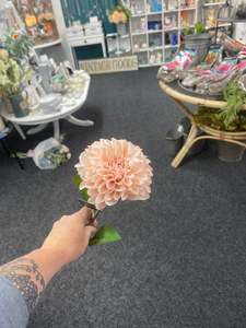 Artificial Flowers And Plants: Artificial Flower - Que Dahlia - Blush