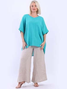 Top - Kelly Cotton - Aqua