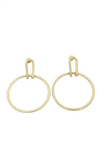 Earrings - Loophole Gold