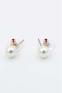 Earrings - Ballerina Glass Pearl Stud - Medium