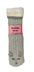 Fashion: Reading Socks - Kids - Grey Cat