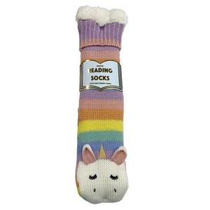 Fashion: Reading Socks - Rainbow Unicorn