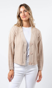 Cardigans: Posey Cardigan | Tan Melange
