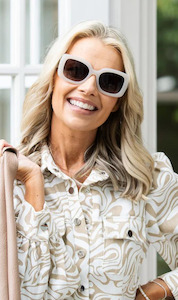 Sunglasses: Locello Stella (Milky White / Brown)