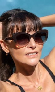 Sunglasses: Locello Eden (Ombre Brown)