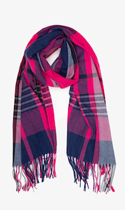 Berry Nights Plaid Scarf