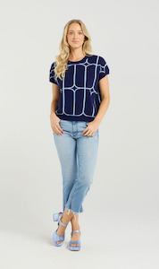 Sedgewick Knit | Twilight Trellis