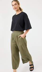 Studio Crop Pant | Khaki