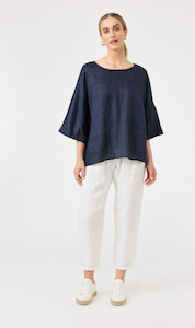 Studio Relaxed Top | Navy
