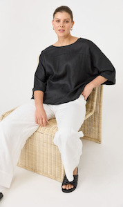 Tops: Studio Relaxed Top | Ebony