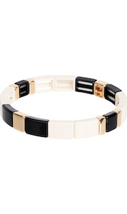 Santani Cuff | Ecru / Black