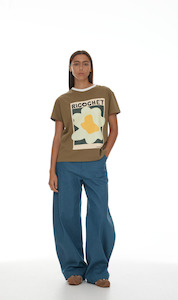 Ricochet: Aiden Tee | Army Green + Mint