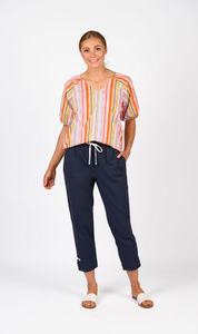 Pants: Checker Pant | Ink / White