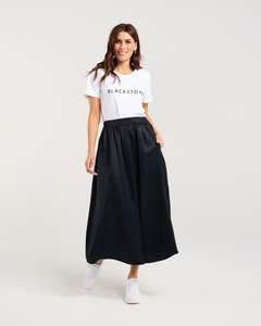Skirts: Edith Gathered Front Midi Skirt