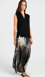 Sandstorm Print Maxi Skirt